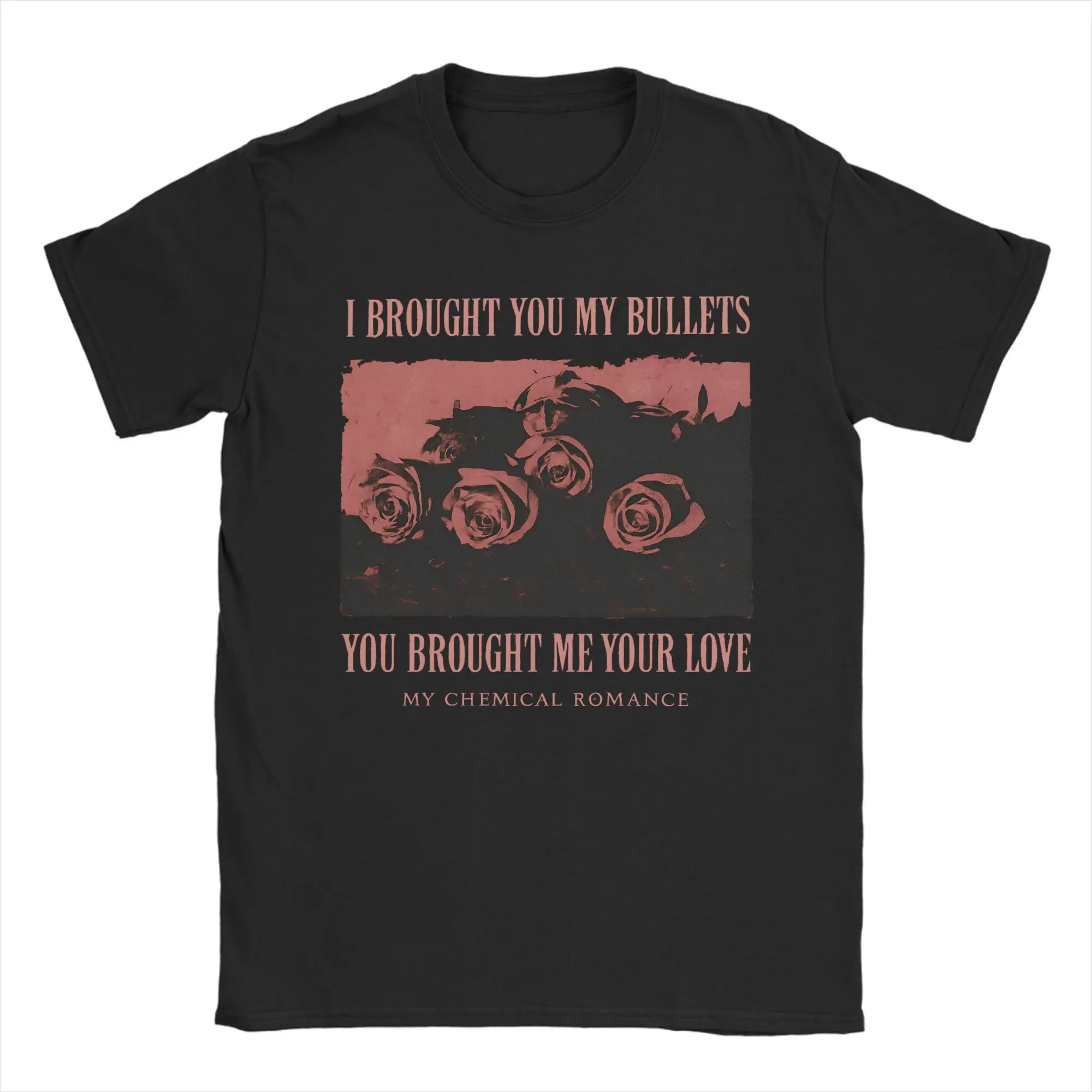 My Chemical Romance MCR Music Band T-Shirt Men Novelty Cotton Tees Round Collar Short Sleeve T Shirt Original Clothing