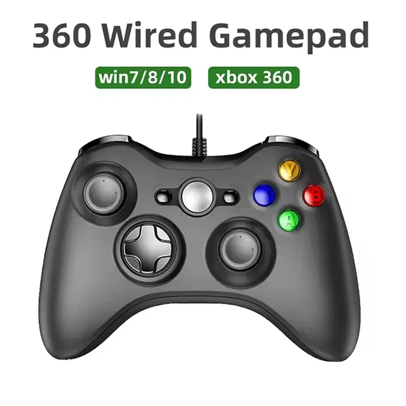 Für Xbox 360 Konsole USB Wired Game Controller Joypad Für Win 7/8/10 PC Joystick Controle Mando Gamepad Für Xbox 360 Zubehör Image