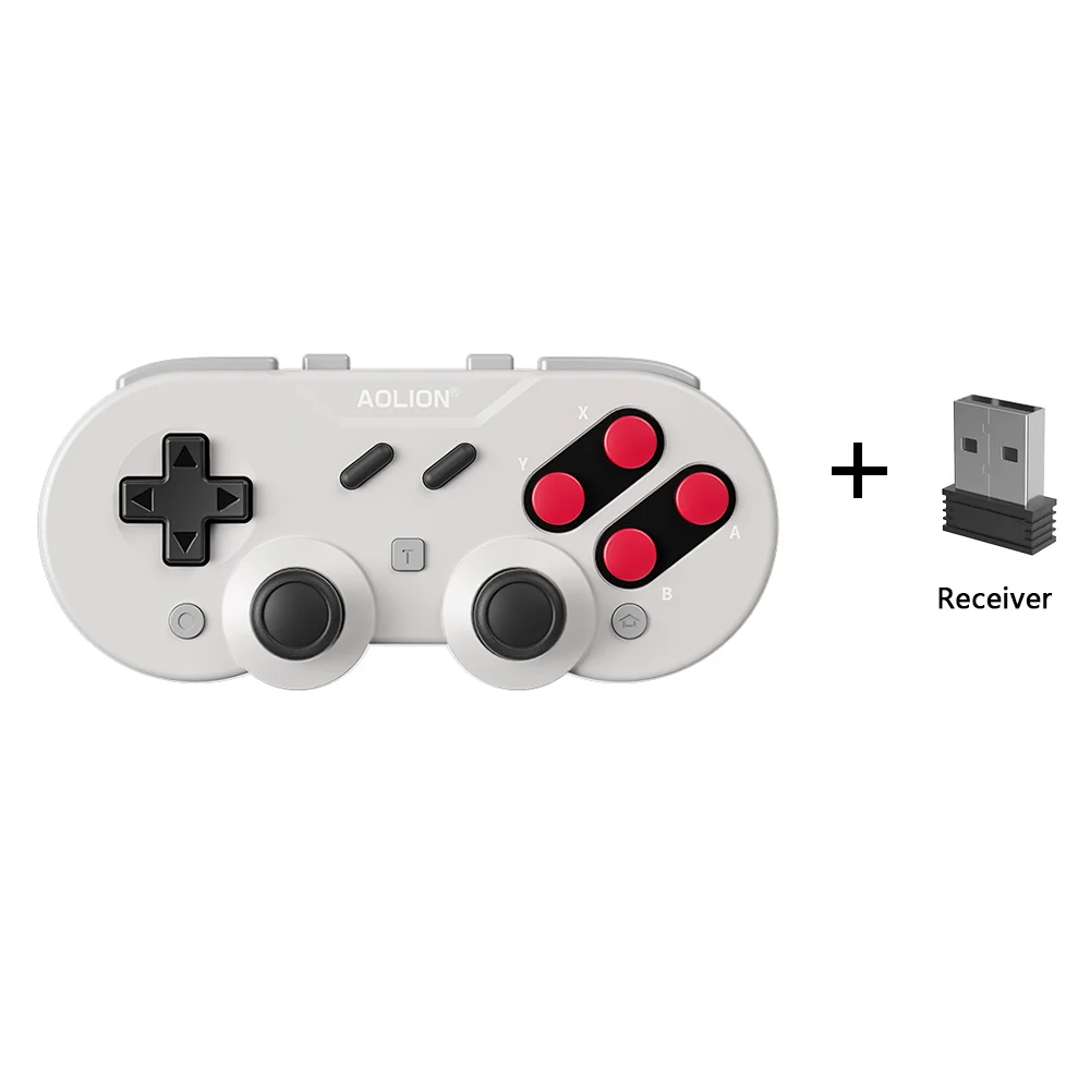 Aolion Wireless Retro Mini Spiel Controller Joypad Hall Wirkung Joystick Für Schalter Gamepad Für PC Windows Für NS Spiel Zubehör Image