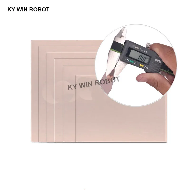 1 Stück 20 x 30 15 x 20 12 x 18, 10 x 20, 10 x 15, 7 x 10, 5 x 7 cm FR4, doppelseitig kupferbeschichtete Platte, DIY-Leiterplatte, Platine, Dicke 1,0 mm Image