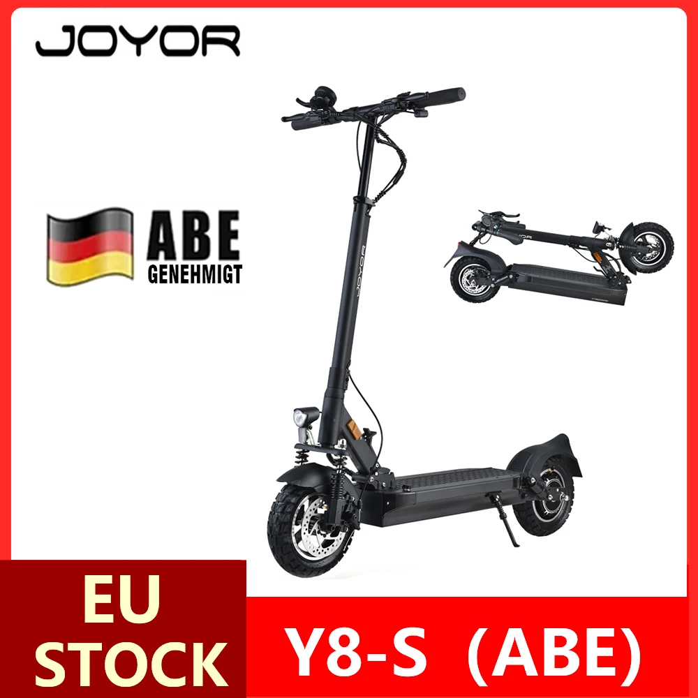 JOYOR Y8-S Elektroroller 500 W EScooter 48 V 26 Ah Geschwindigkeit 20 km/h Reichweite 55–75 km 10 Zoll aufblasbare Reifen Elektroroller mit ABE Image