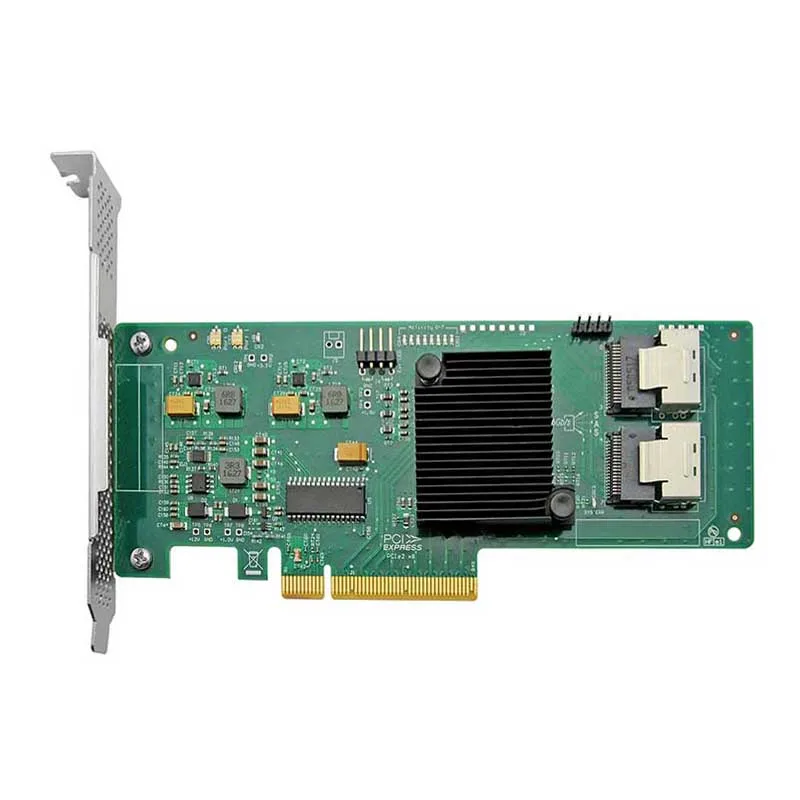Xinmonda ‌PCIe x8 to Dual-Port SFF-8087 SAS/SATA Host Bus Adapter 6Gbps SAS HBA RAID Controller Card