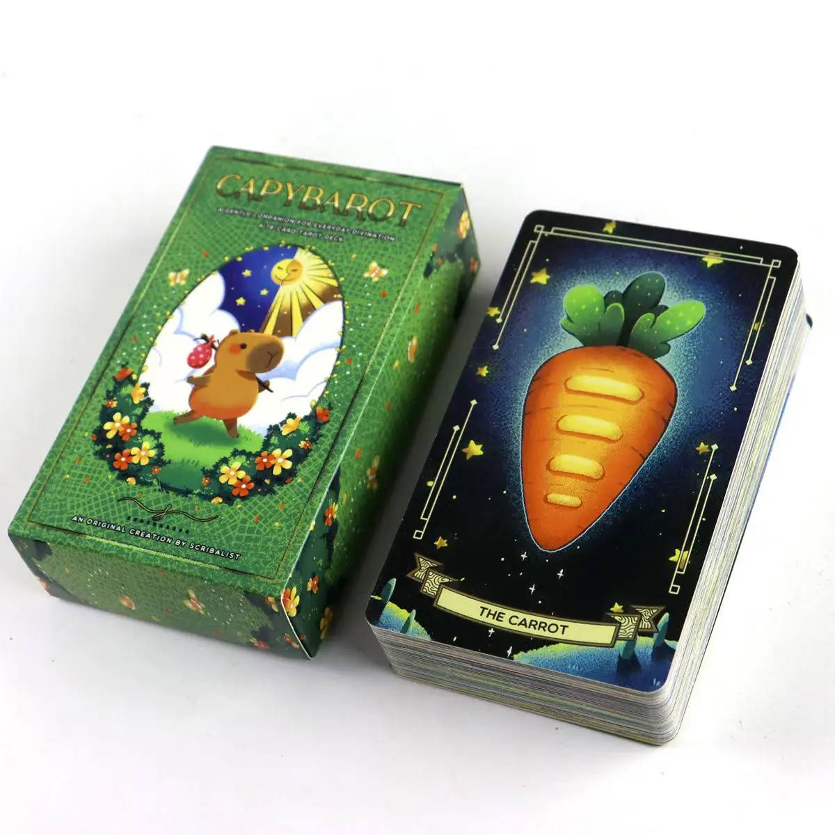 Capybara-Tarot-Deck, 10,3 x 6 cm, 78 niedliche Tarot-Karten, bringen die sich beruhigenden Stimmung und Energie in ein Tarot-Deck Image