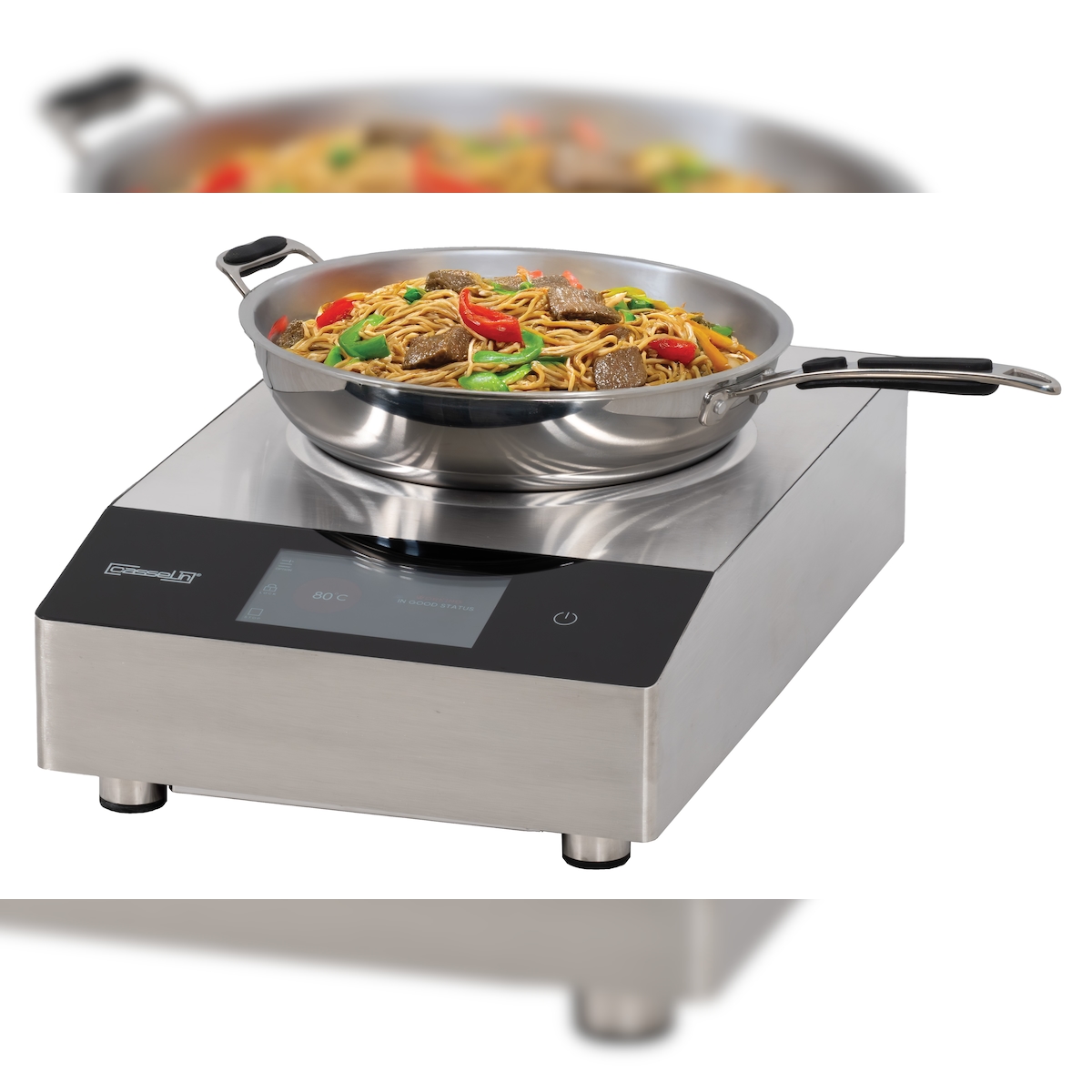 Induktionsplatte für Wok 400 Schwarz CPAIW400N Casselin Image