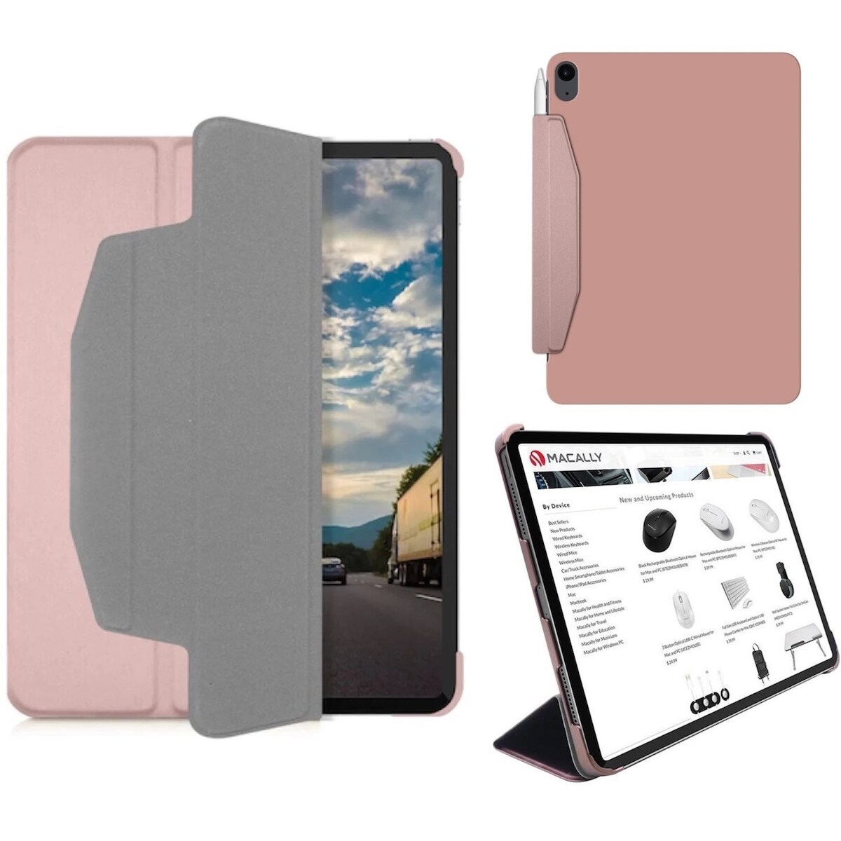 BookStand Case Rose für Apple iPad Air 7/Air 6/Air 5/Air 4 Image