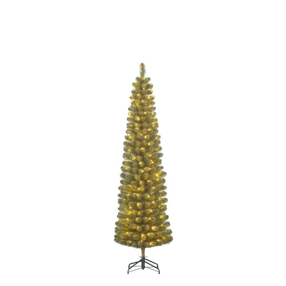 Sapin de Noël artificiel étroit LED H185