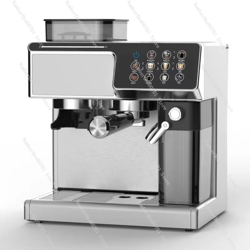Smart Bean to Cup Milchtank Doppelkessel Espressomaschine Cold Brew Professionelle digitale Espressomaschine mit Mahlwerk