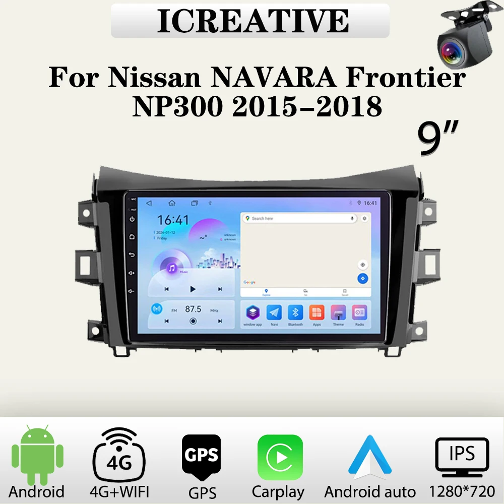 Autoradio für Nissan NAVARA Frontier NP300 2015-2018 Carplay Multimedia Player Stereo Autoaudio Android Head Unit Navigation GPS Image