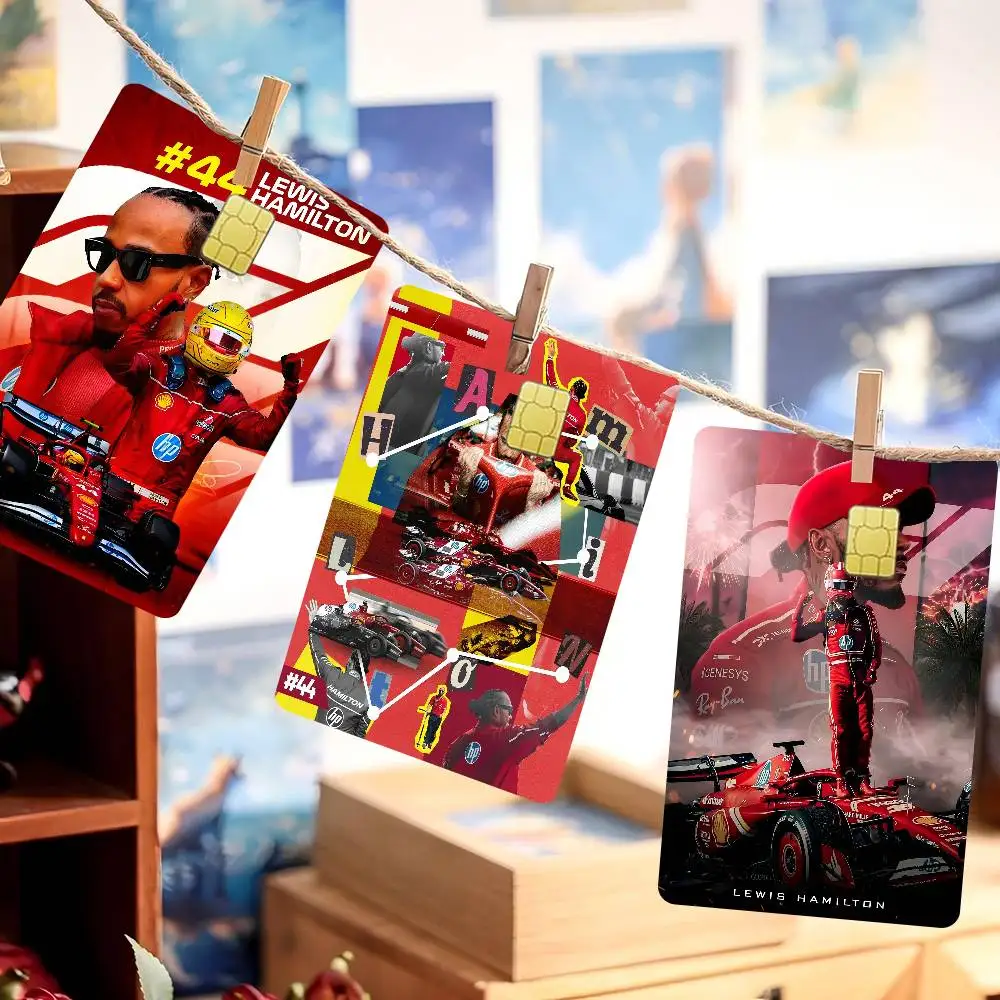 F1 L-Lewis Hamilton Diy Kredit-Debitkarte Aufkleber Party Aufkleber Dekoration Wasserdicht Kleine Chipkarte Haut Aufkleber Image