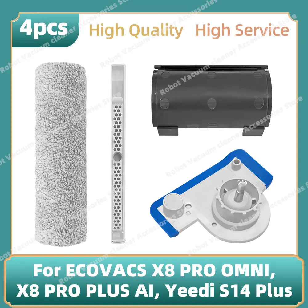 Kompatibel mit (ECOVACS X8 PRO OMNI, X8 PRO PLUS AI, Yeedi S14 Plus) Teile Schrubbtrommel, Wasserablage, Bürstenkamm, Endabdeckung Image