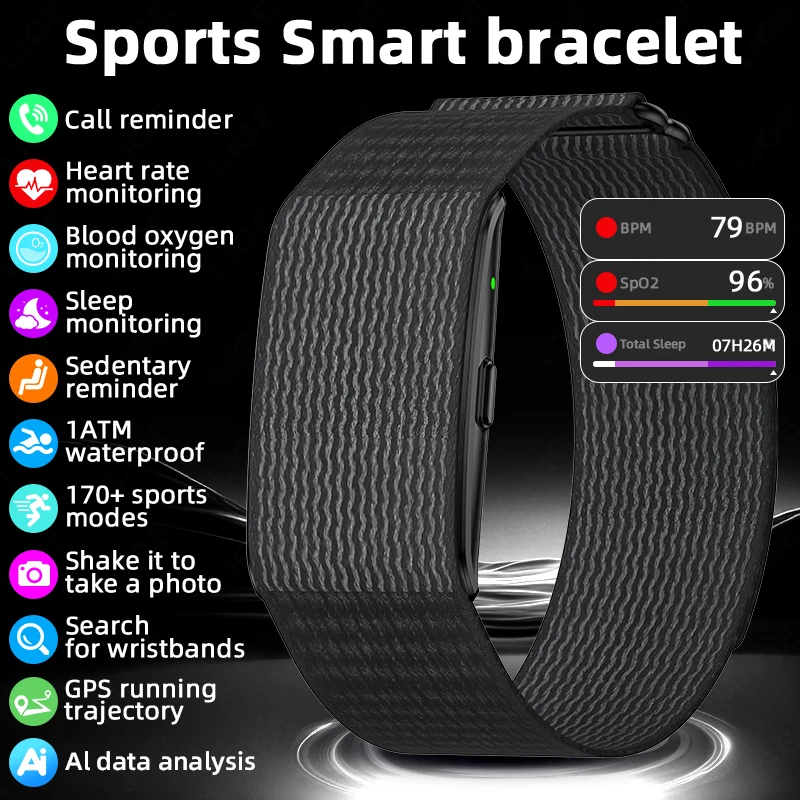 2023 neue Smart Uhr Für Männer Frauen Fitness Sport Smart Armband Herzfrequenz Blut Sauerstoff Gesundheit Monitor Wasserdichte Smartwatch Männer Image