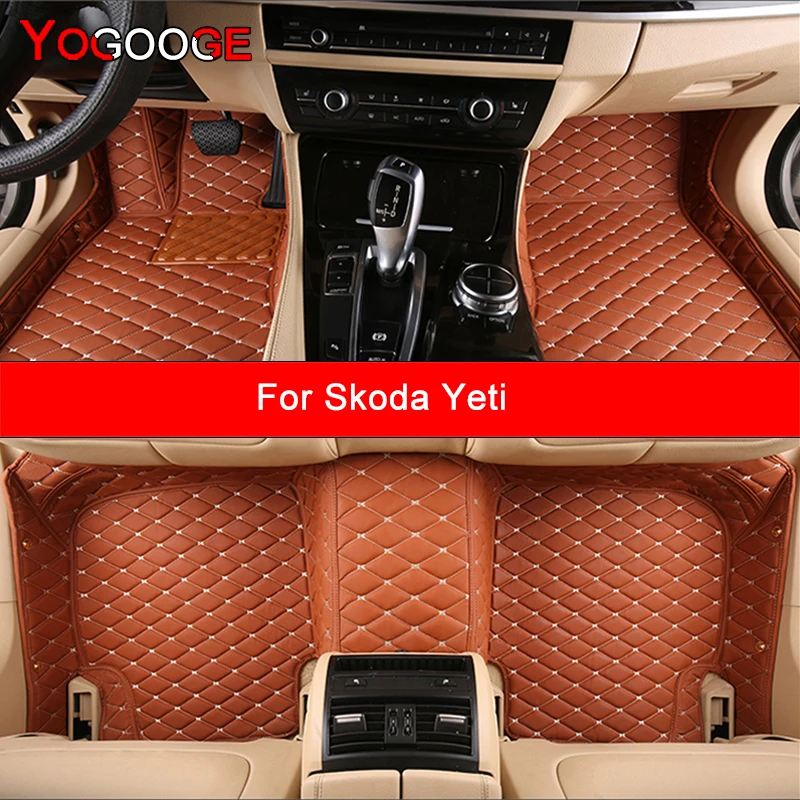 YOGOOGE Custom Car Fußmatten für Skoda Yeti Auto Teppiche Fuß Coche Zubehör Image