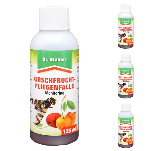 Kirschfruchtfliegenfalle Nachfüllpack: Wirksame Monitoring-Lösung für Obstbäume: 4 x 125 ml Image