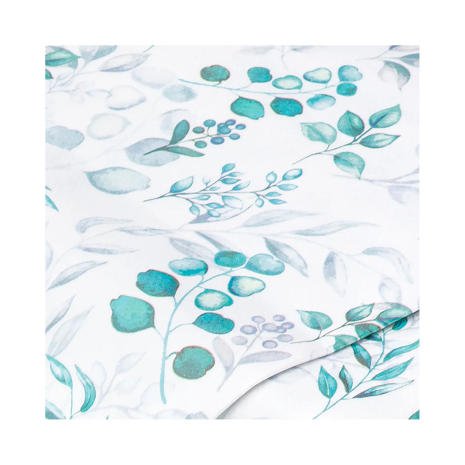 Abwaschbare Tischwäsche/Wachstuch Eukalyptus, weiß-color Image