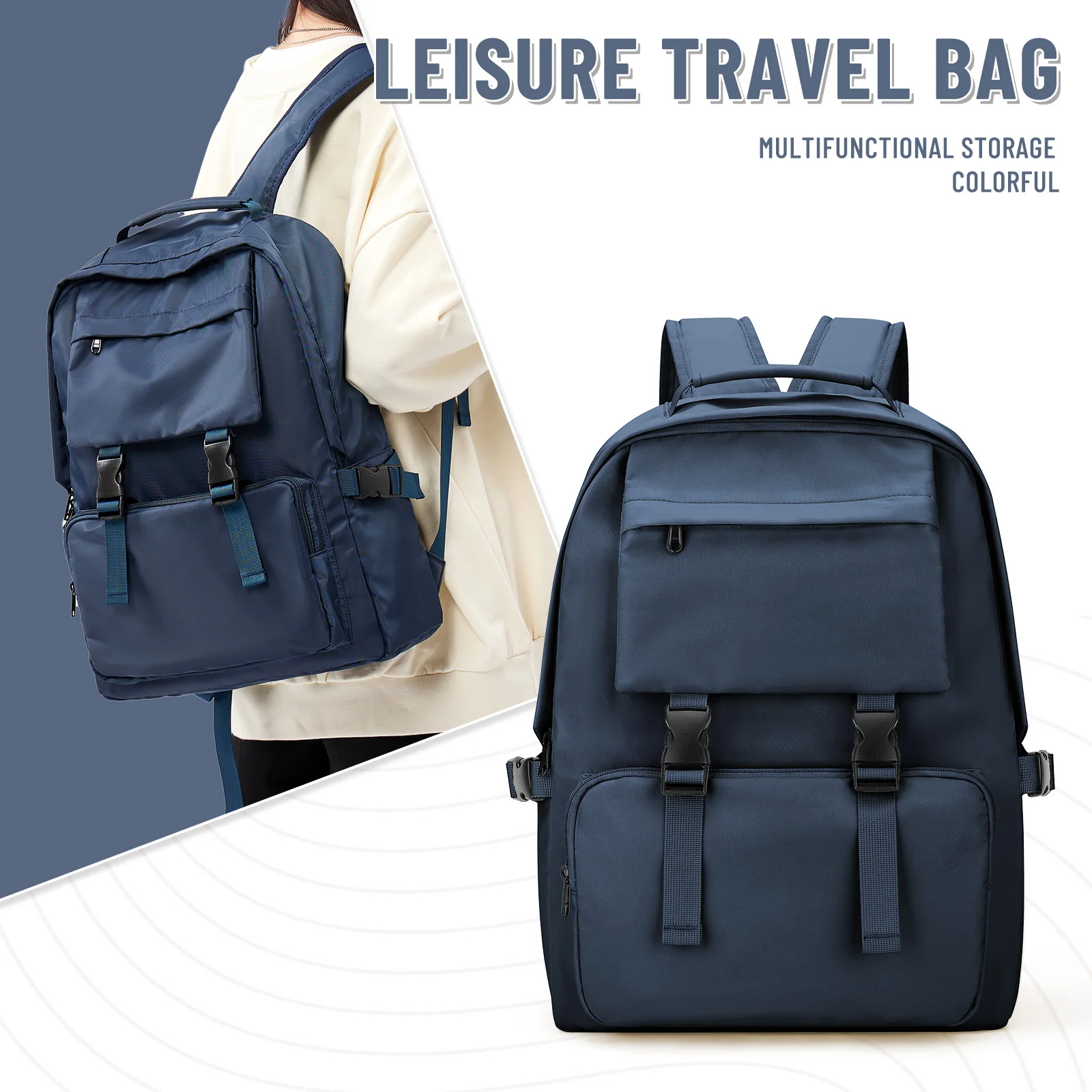 Sac à dos d'école pour ordinateur portable de grande capacité pour femmes – Sac d'école pour étudiants et adolescents de style personnalisé, sac à dos décontracté pour l'école