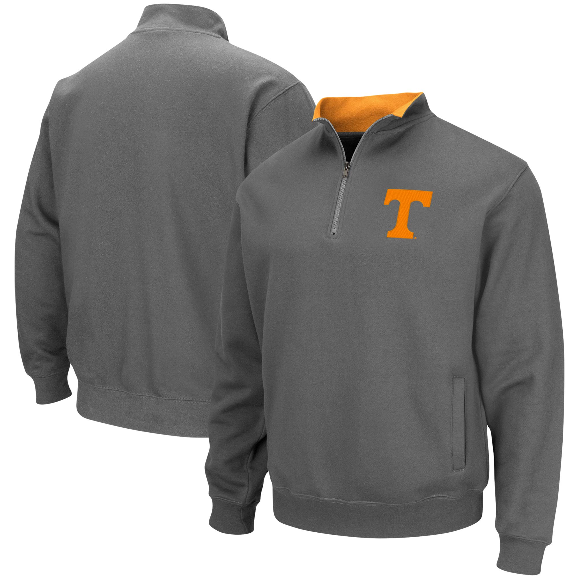 "Herren Colosseum Anthrazit Tennessee Volunteers Tortugas Logo Viertelreißverschlussjacke" Image