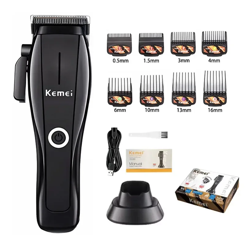 Kemei KM-2286 KM-2295 Hersteller elektrischer Haarschneider, professioneller Friseur-Haarschneider für Männer, kabelloses Schneidemaschinen-Set Image