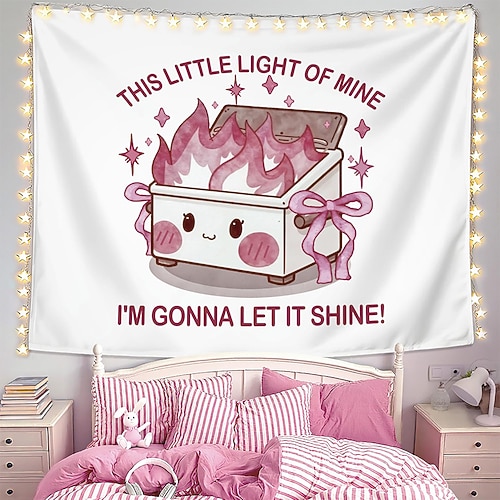 Tapisserie Banner Decke Neuheit Lustig Niedlich 3D Schlafzimmer Wohnzimmer Wohnheim Jugendzimmer Studentenwohnheim Wandveranda Wohndeko Image
