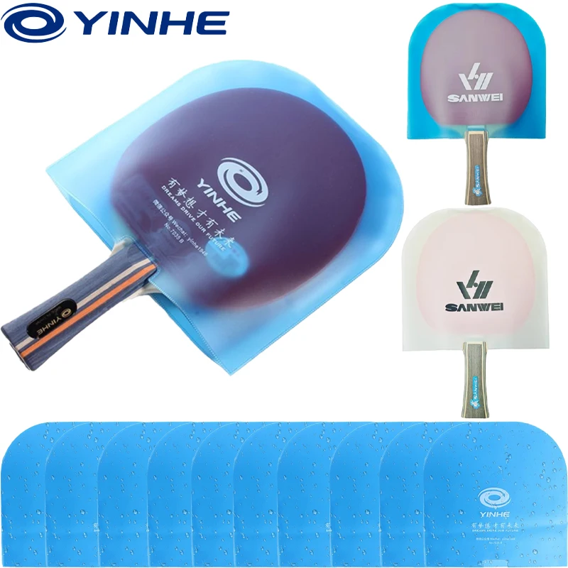 YINHE/SANWEI Tischtennisschläger-Schutzhüllen, wasserdichter Filmschutz, Antioxidations-Schutztaschen, Gummiabdeckung Image