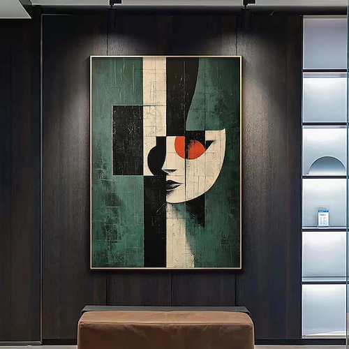 Handgefertigt Ölgemälde Handgemalte Horizontal Abstrakt Landschaft Modern Ohne Innenrahmen (ohne Rahmen) Image