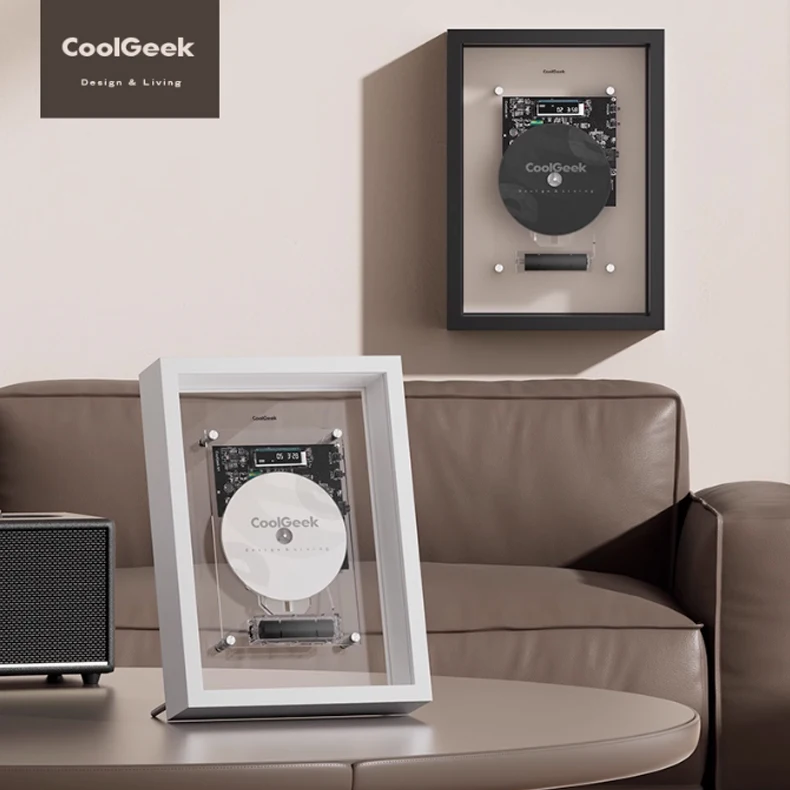 Coolgeek M1 Music Picture Frame CD Art Hanging Picture Bluetooth CD Player Dynamic Custom Player Creative Decorative Photo Frame