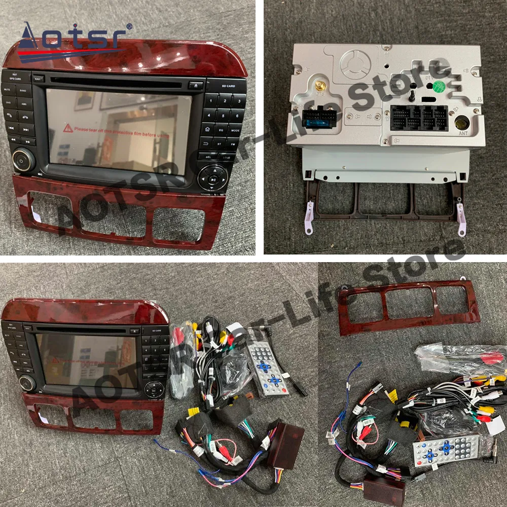 Carplay Android 13 Automotive Multimedia Für Mecerdes Benz S W220 1998 ~ 2005 GPS Navigation Audio Radio Empfänger IPS kopf Einheit Image