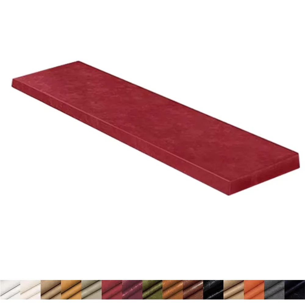 Custom Waterproof Bench Cushion Wax Leather Garden Patio Seating Pad Long Mattress Chair Seat Pad Decorative Garden Pads Swings
