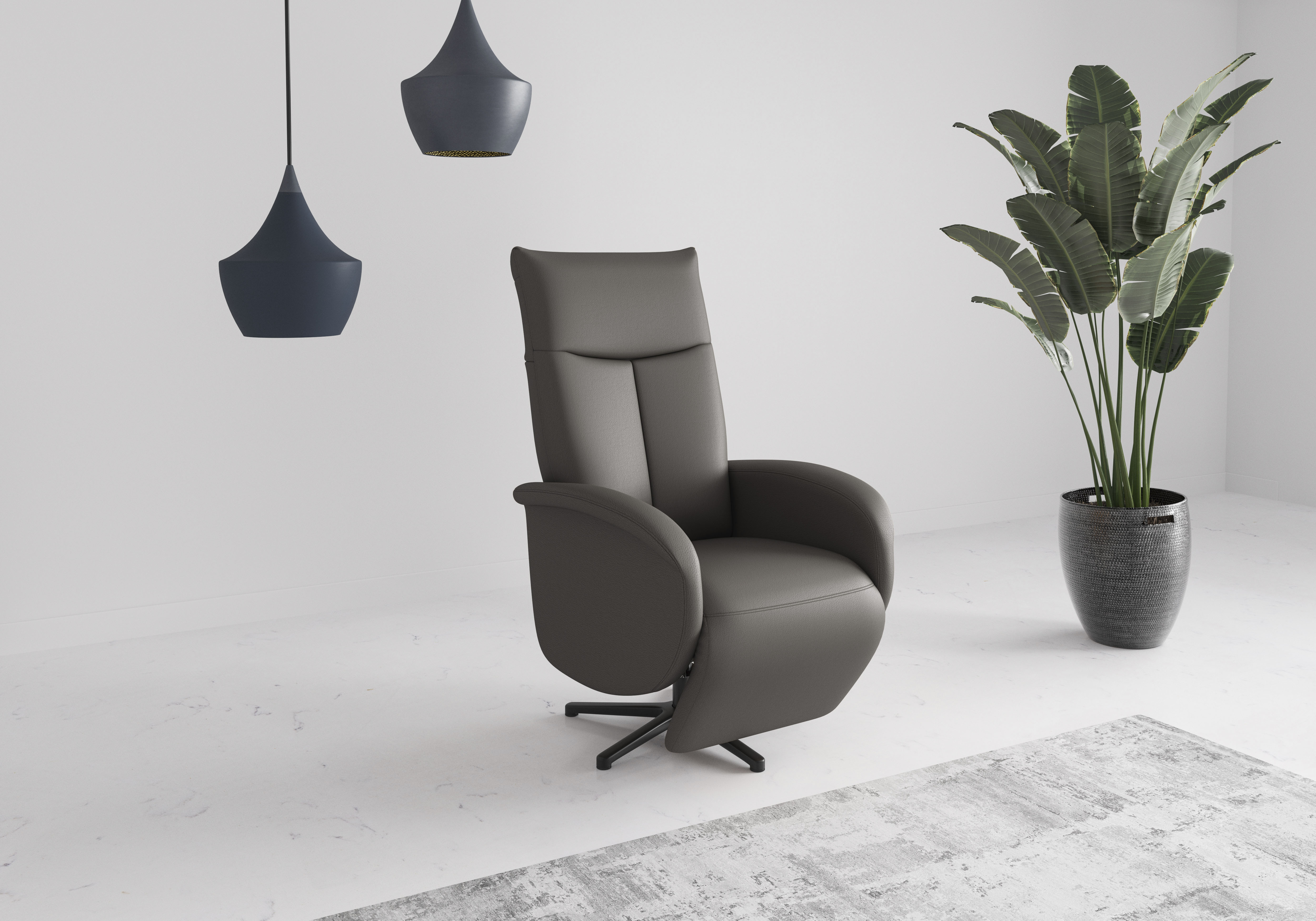 TV-Sessel SIT & MORE "Zora", mocca, B:75cm H:112cm T:82cm, Sessel, wahlweise mit Aufstehhilfe, 2 Motoren und Akku