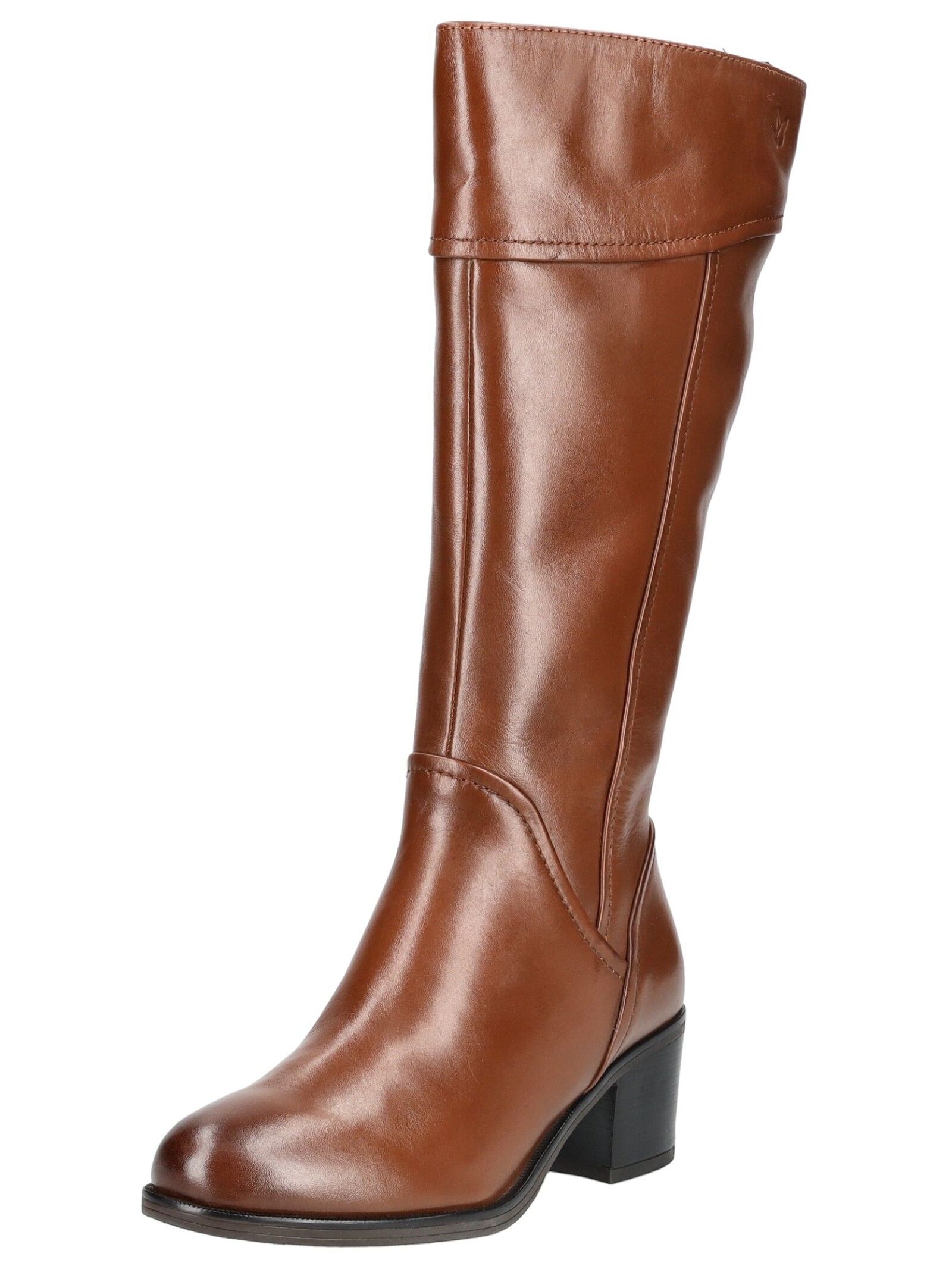 Stiefel CAPRICE "Caprice Stiefel Nappaleder", Damen, Gr. 40, braun (cognac), Nappaleder, Schuhe Stiefel