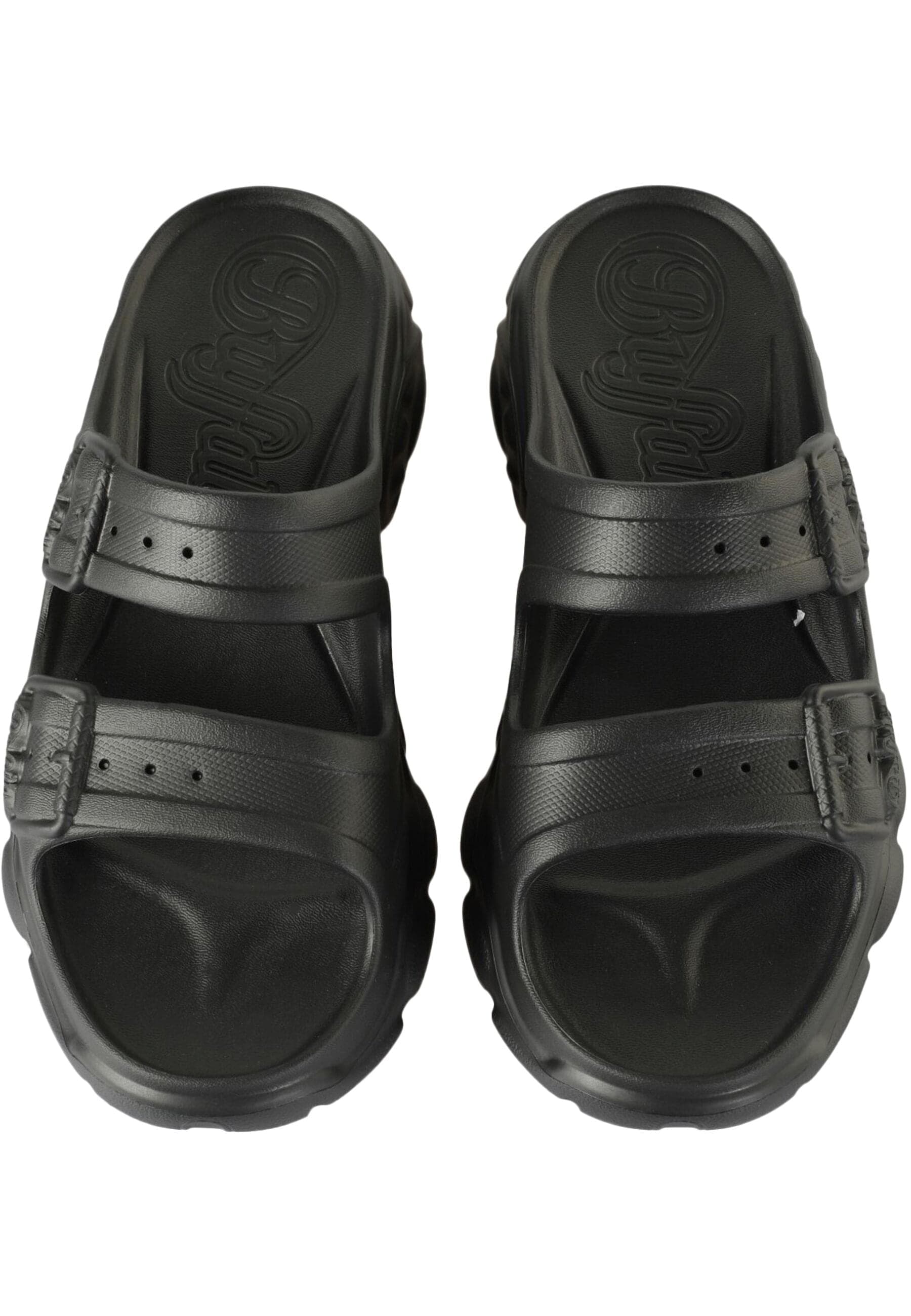 Sandale BUFFALO "Buffalo Damen Buffalo Cld Ari Slide Vegan Foam", Damen, Gr. 40, schwarz, Kunstfaser, unifarben, Schuhe Sandale