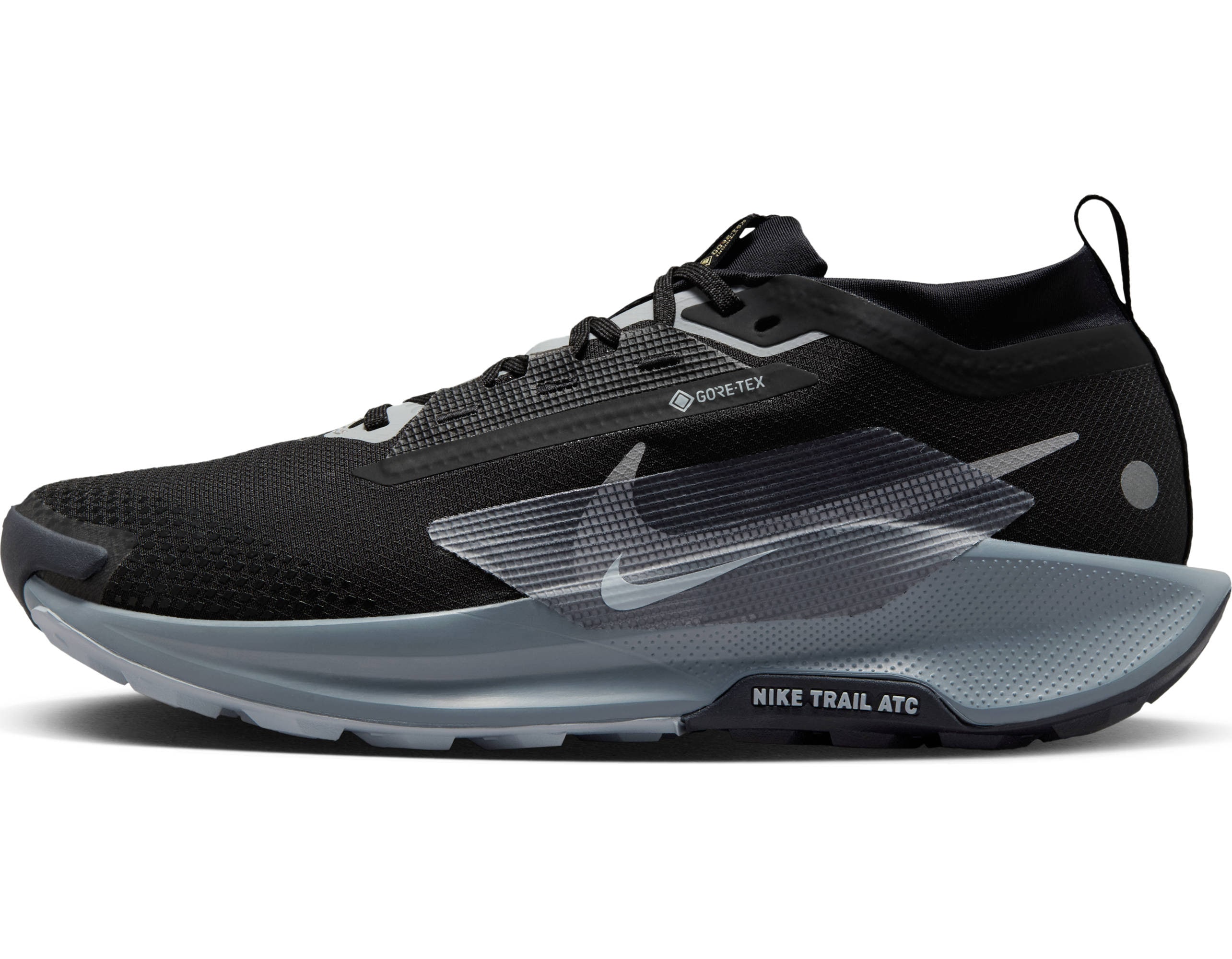 Laufschuh NIKE "NIKE PEGASUS TRAIL 5 GTX", Herren, Gr. 41, schwarz, wolf grau, cool grau, anthrazit, Synthetik, Textil, Schuhe Laufschuh