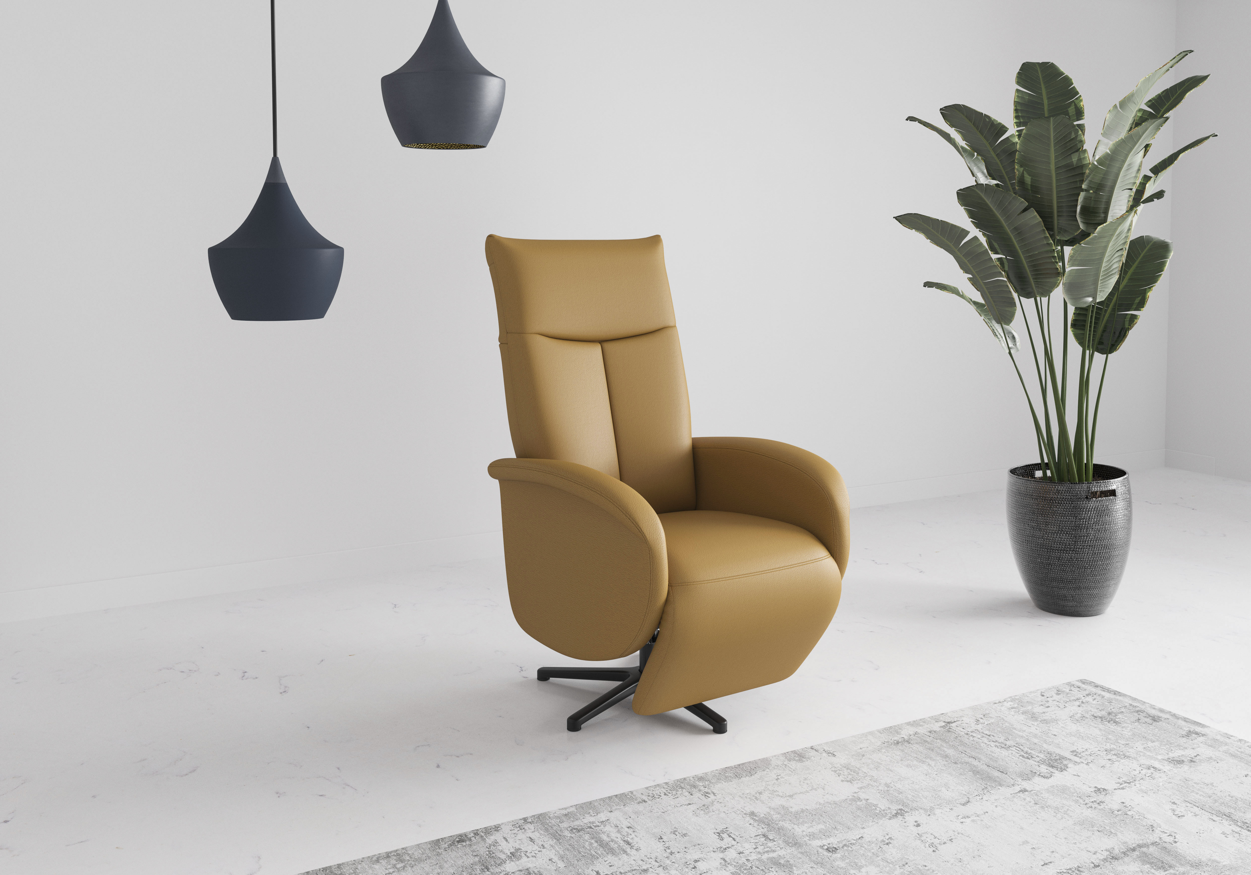 TV-Sessel SIT & MORE "Zora", curry, B:75cm H:112cm T:82cm, Sessel, wahlweise mit Aufstehhilfe, 2 Motoren und Akku