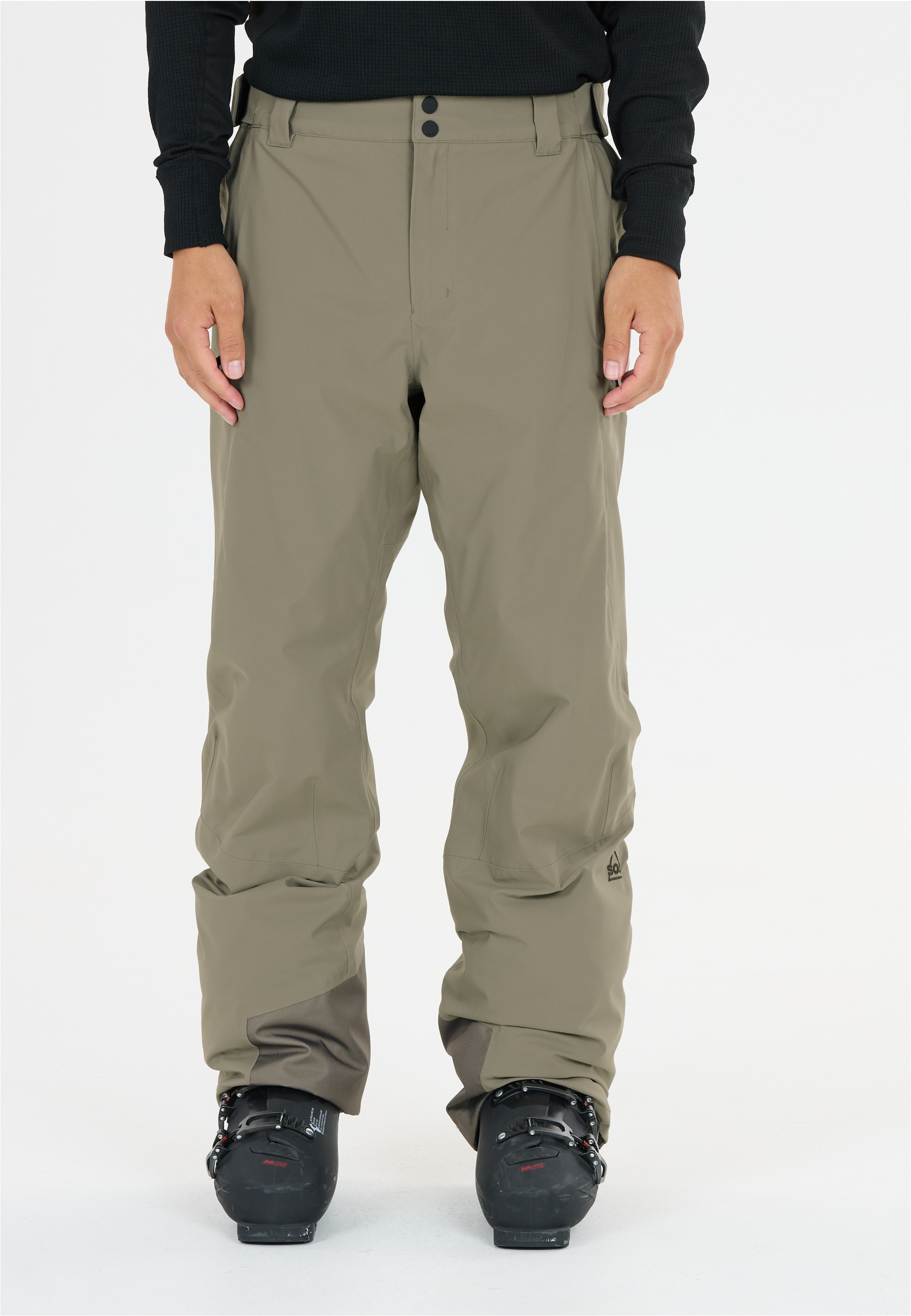 Skihose SOS "La Thule", Herren, Gr. XL, US-Größen, schwarz (grün), 100% Polyester, unifarben, lang, Hosen Skihose, mit wasserabweisender und PFC-freier Membran