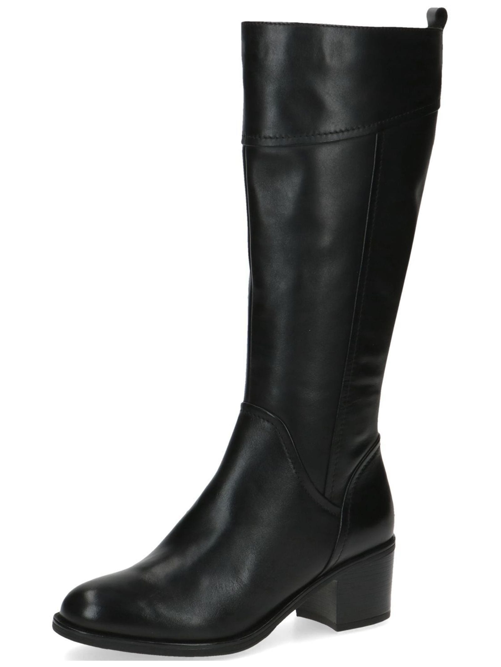 Stiefel CAPRICE "Caprice Stiefel Leder", Damen, Gr. 37, schwarz, Leder, Schuhe Stiefel