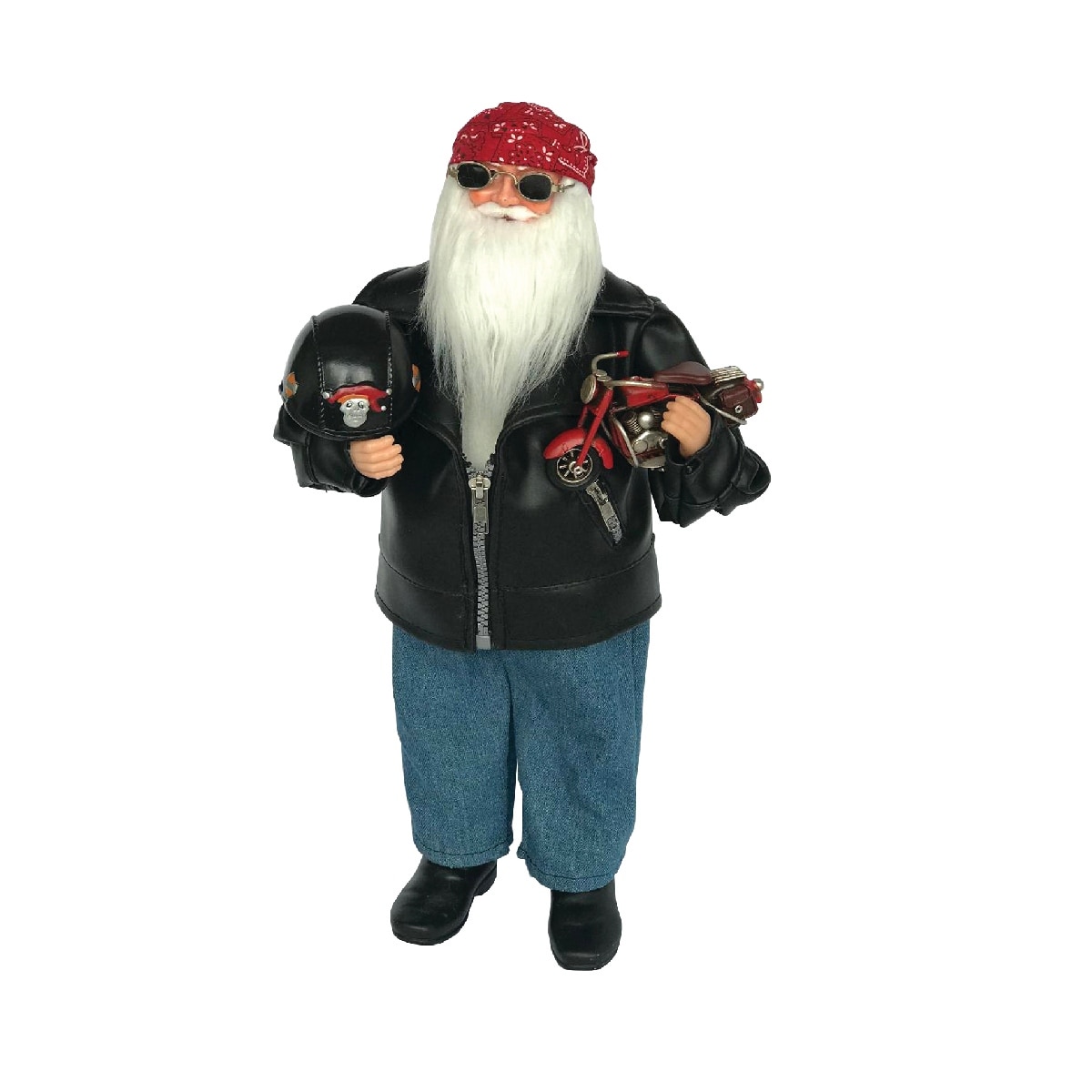 18 Inch Biker Claus