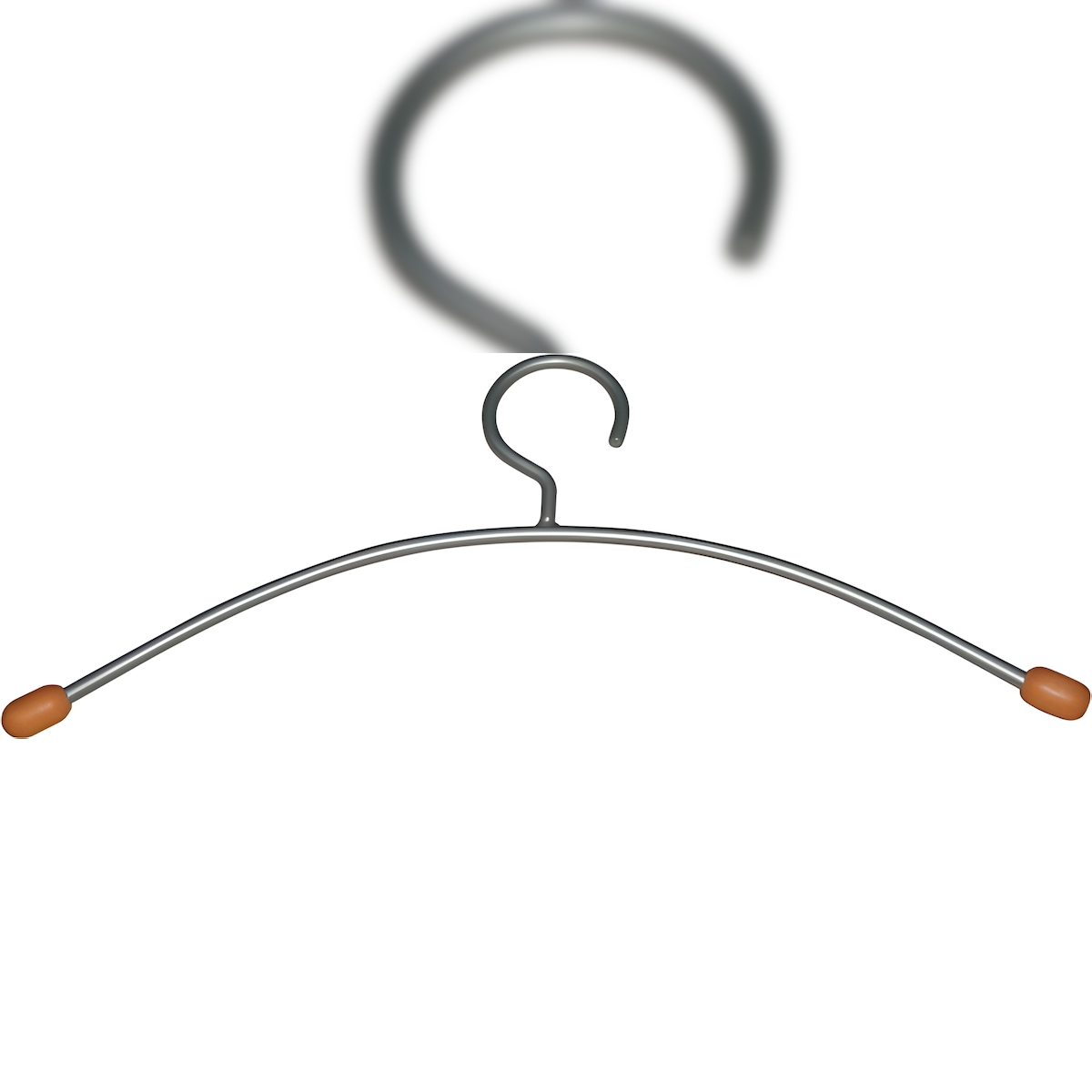 Alco Kleiderbügel Metall Holzenden 40cm silber 2 Stück Image