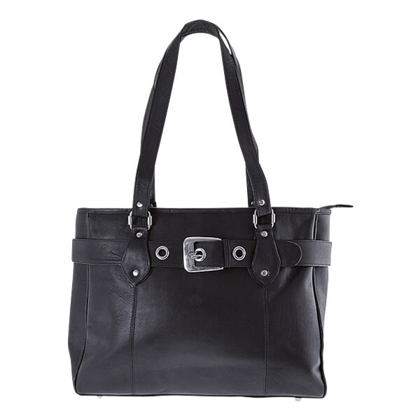Alpenleder Tasche MIRANDA Rinderkalbleder schwarz, 40x30x13 cm Image