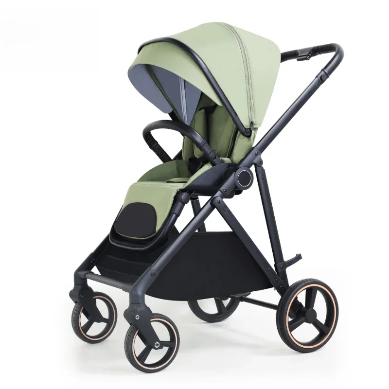 Neuer tragbarer Kinderwagen 2-in-1-Kinderwagen, leichter und faltbarer stoßdämpfender Kinderwagen für den Außenbereich Image