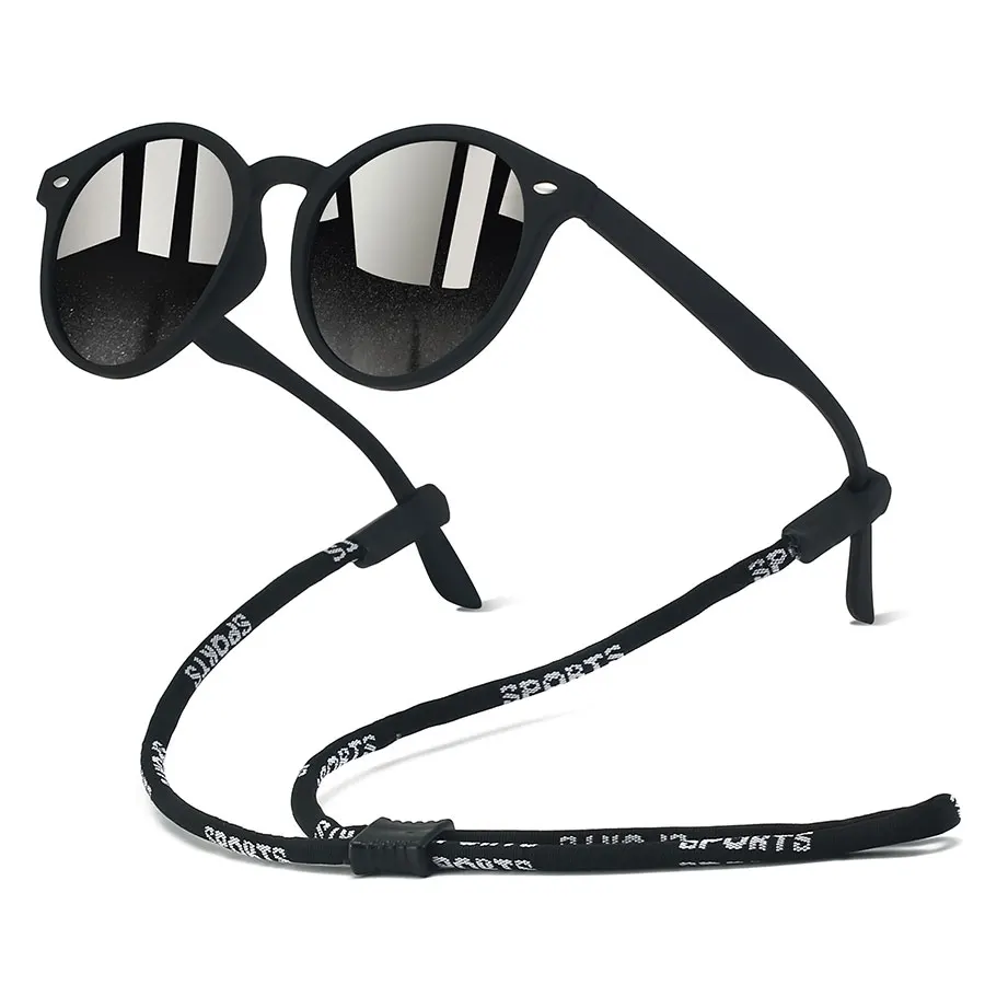 Mit Kette, modische klassische Sonnenbrille für Herren und Damen, zum Fahren, Angeln, bunt, trendig, leicht, Outdoor-Schutzbrille Image