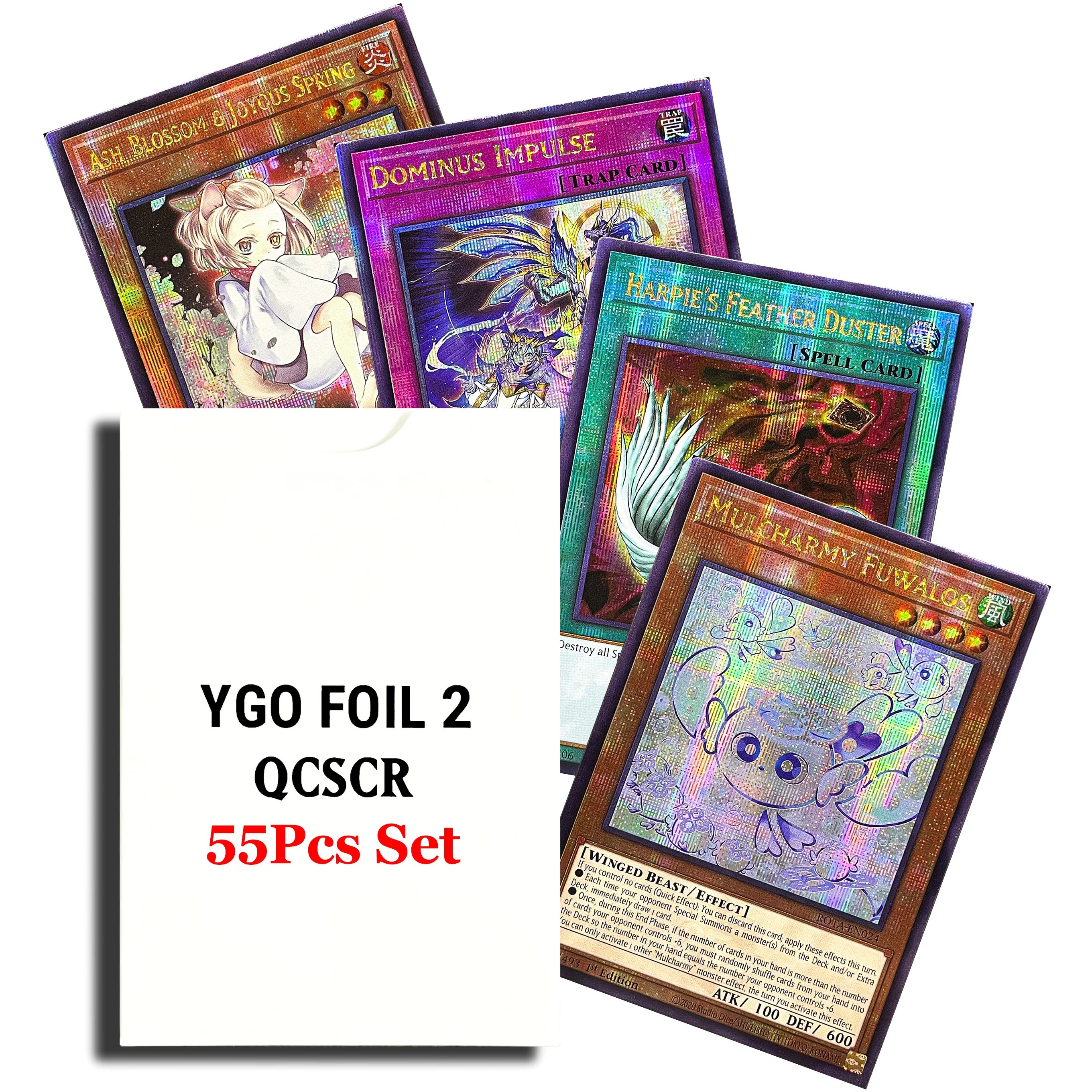17/23/55 Stück Quarter Century Secret Rare YuGiOh-Karten Slifer the Sky Dragon Feather Duster Cyber Dragon Proxy YGO FOIL2 Set-Karte