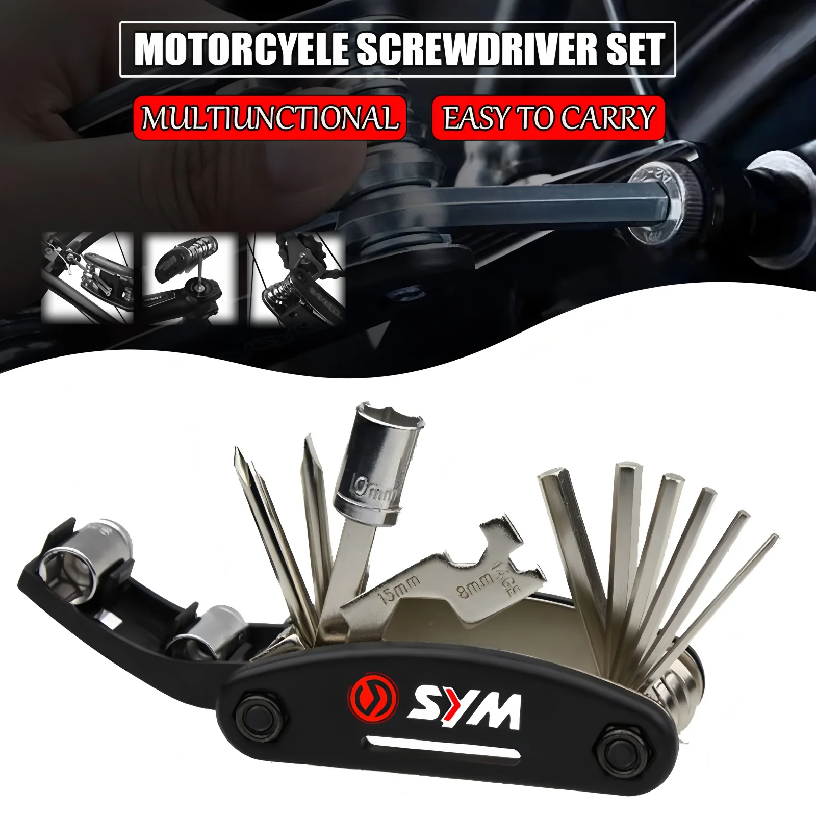 Per SYM CRUISYM 300 GTS 300i 250 JOYMAX Z 125 250 300 MAXSYM 400i TL500 TL508 Accessori Moto Strumento di Riparazione Cacciavite Set