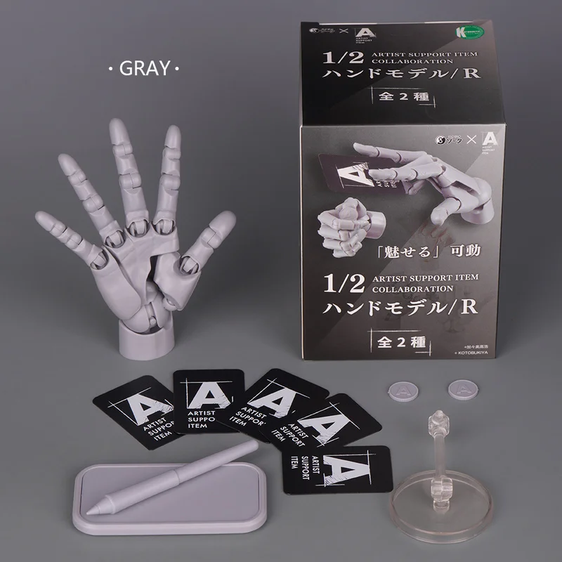 Inländische super bewegliche 1/2-Handmodell-Ornamentbox mit speziellem Ständer zum Zeichnen und Skizzieren, Standard-Twist-Ei für Rechtshänder Image