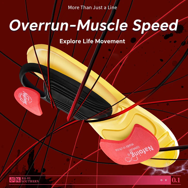 1 Paar neue eingebettete EVA-Laufsohlen mit Anti-Torional-Rutsch-Einlegesohlen: Bequemes, stoßdämpfendes Schuhpolster für den Sport Image