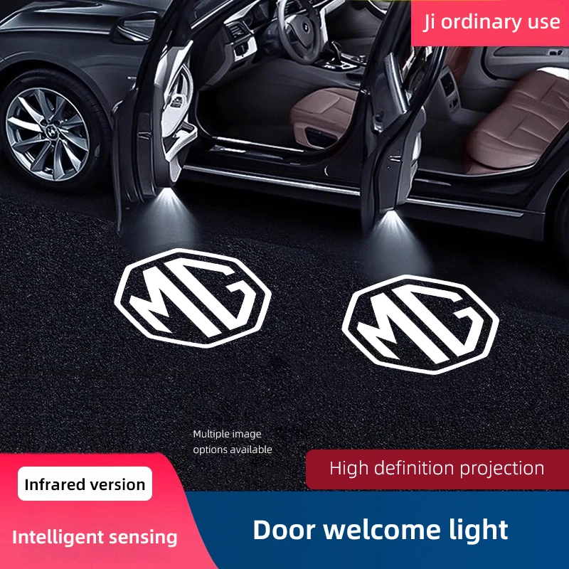 HD Led Willkommen Licht Auto Tür Projektor Lampen Für MG ZS 5 7 6 Cyberster MG4 EV ES5 HS EINE GT GS MG3 EZS 3SW MARVEL R Skorpion Image