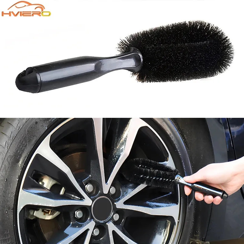 1/2X Auto Waschen Rad Handwagen Motorrad Weiche Krempe Hub Pinsel Felge Wäscher Reifen Staub Kombination Set Reinigung Werkzeuge Zubehör Image