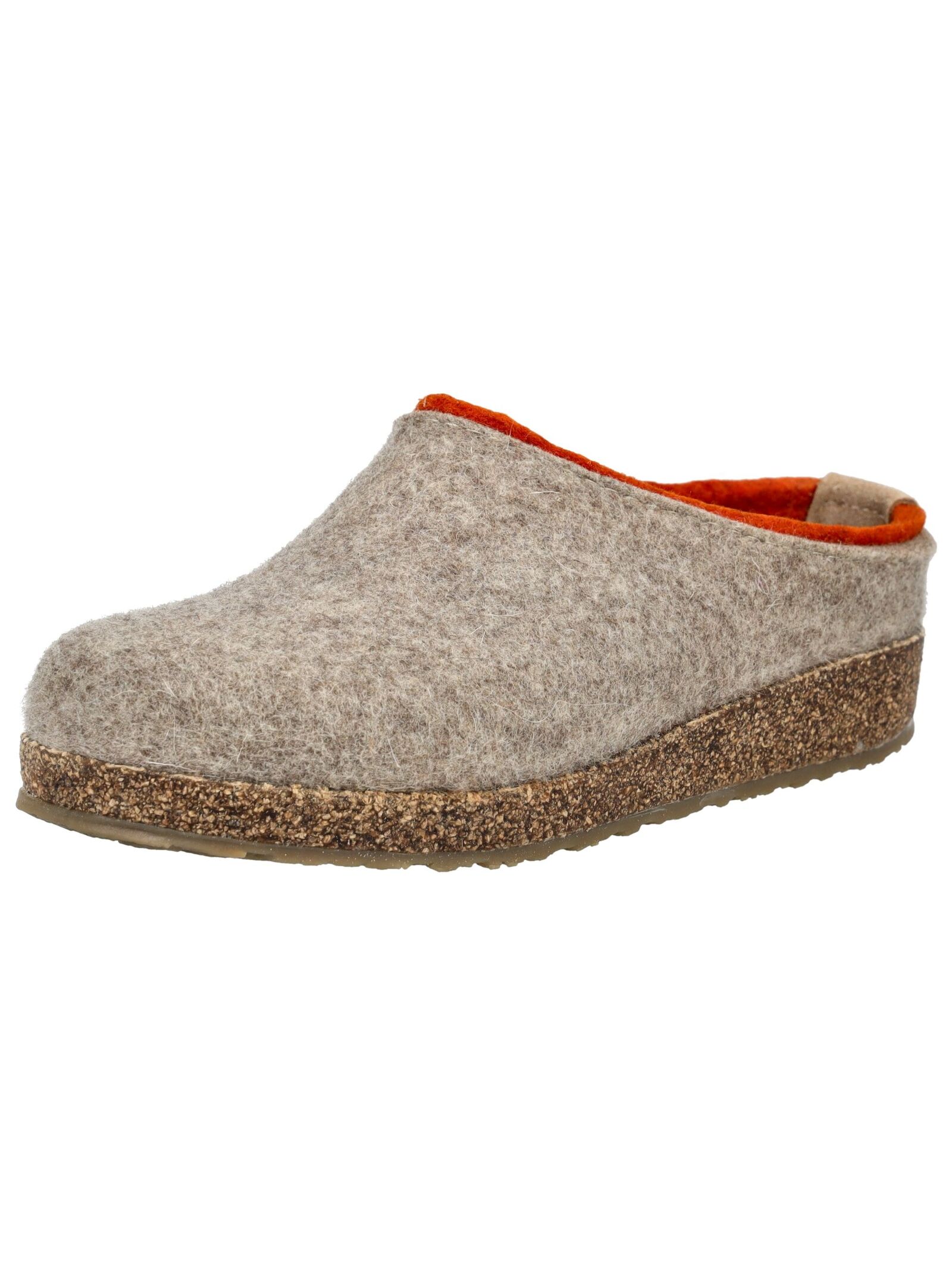 Hausschuh HAFLINGER "Haflinger Hausschuhe Filz", Damen, Gr. 44, beige, Filz, Schuhe Hausschuh