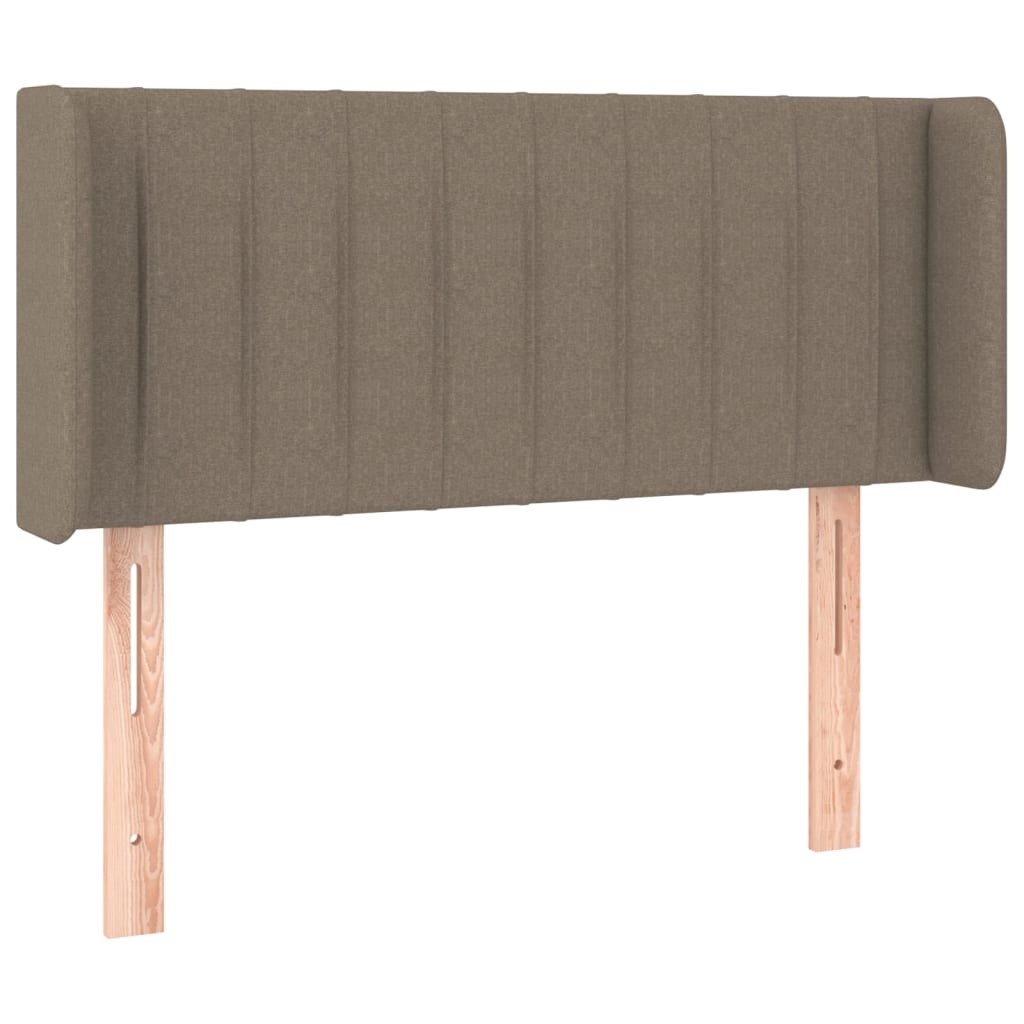 vidaXL Kopfteil mit Ohren Taupe 93x16x78/88 cm Stoff Image