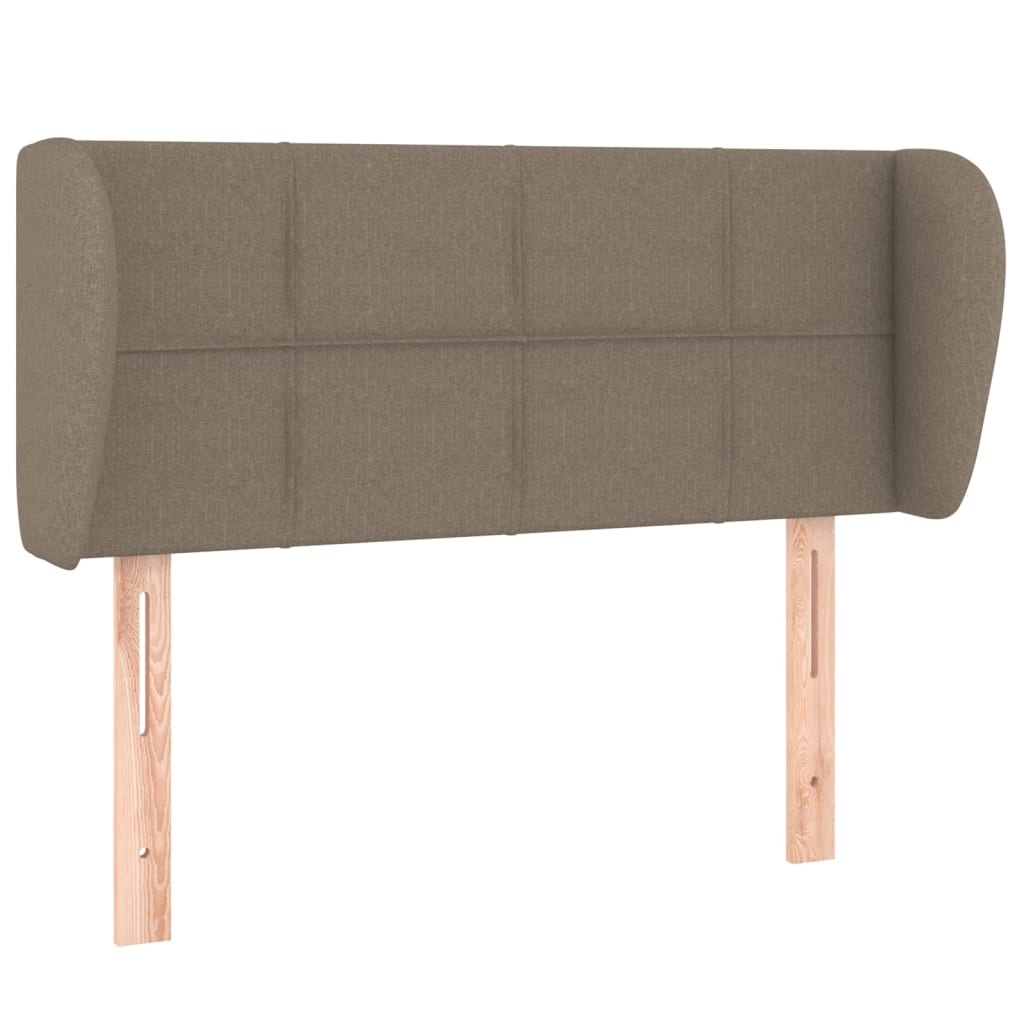 vidaXL Kopfteil mit Ohren Taupe 103x23x78/88 cm Stoff Image