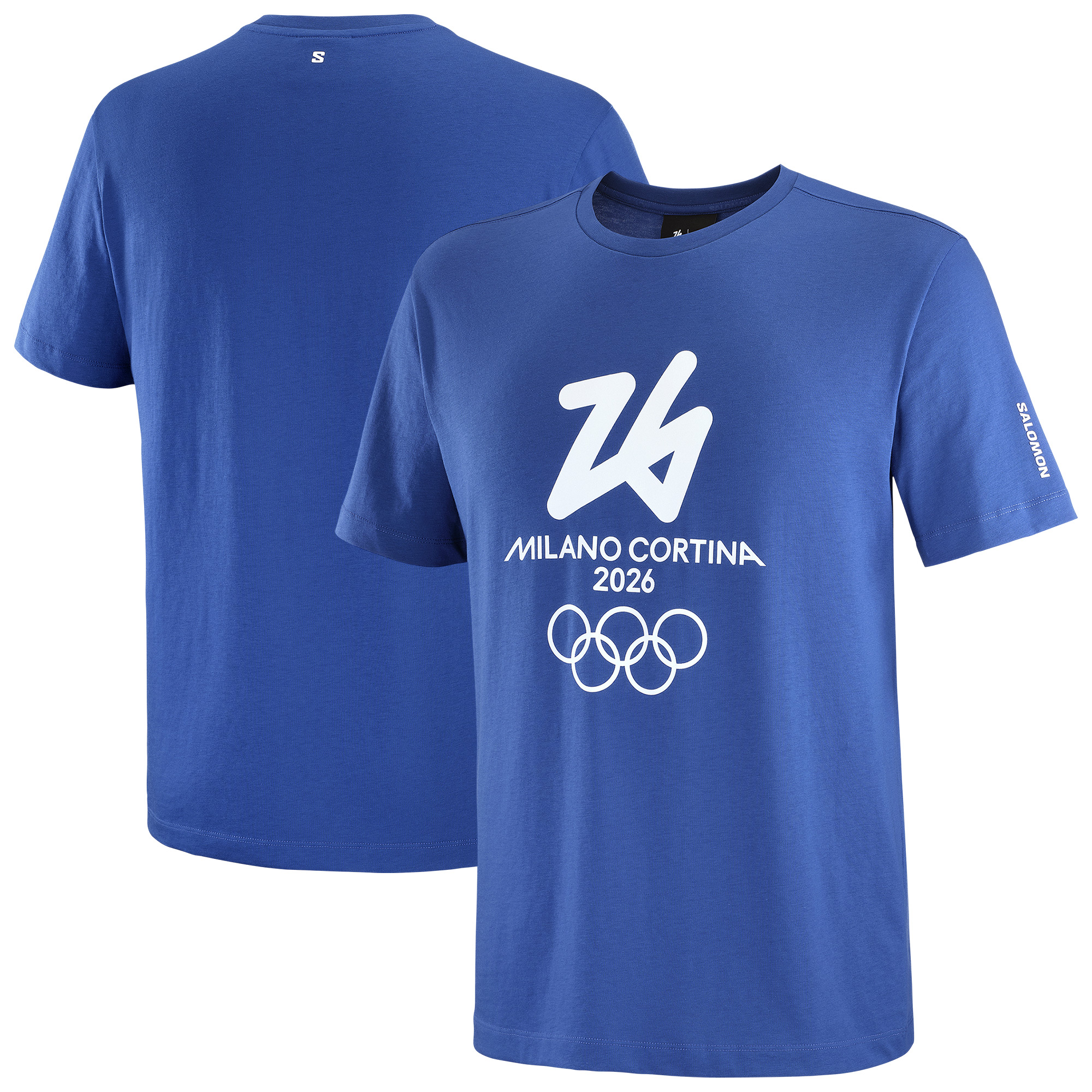 Milano Cortina 2026 Olympia-Salomon-T-Shirt mit Salomon-Logo – Blau – Unisex Image