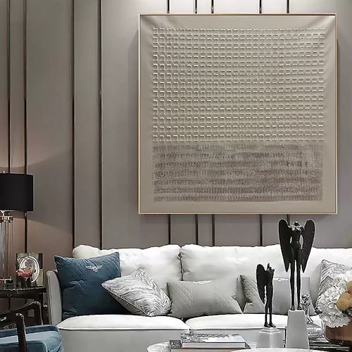 Mintura handgefertigte strukturierte Ölgemälde auf Leinwand, Wandkunst, Dekoration, modernes abstraktes Bild für die Inneneinrichtung, gerolltes, rahmenloses, ungedehntes Gemälde Image